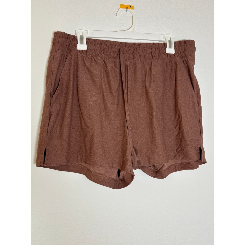 Old Navy Active Cloud 94 Soft Shorts Brown Heathered Lounge Athletic Womens L